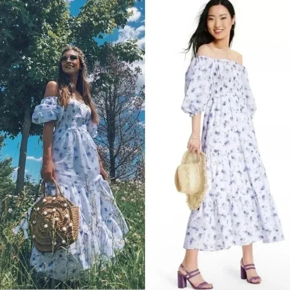 Loveshackfancy floral midi dress